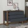 Hanah Home Bumerang Cómoda en Nogal y Antracita